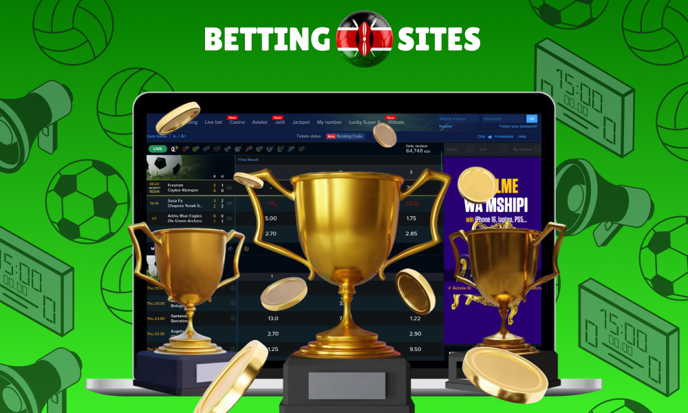 Betting sites in Kenya are secure platforms with convenient mobile apps, fast payments, live betting and generous bonuses