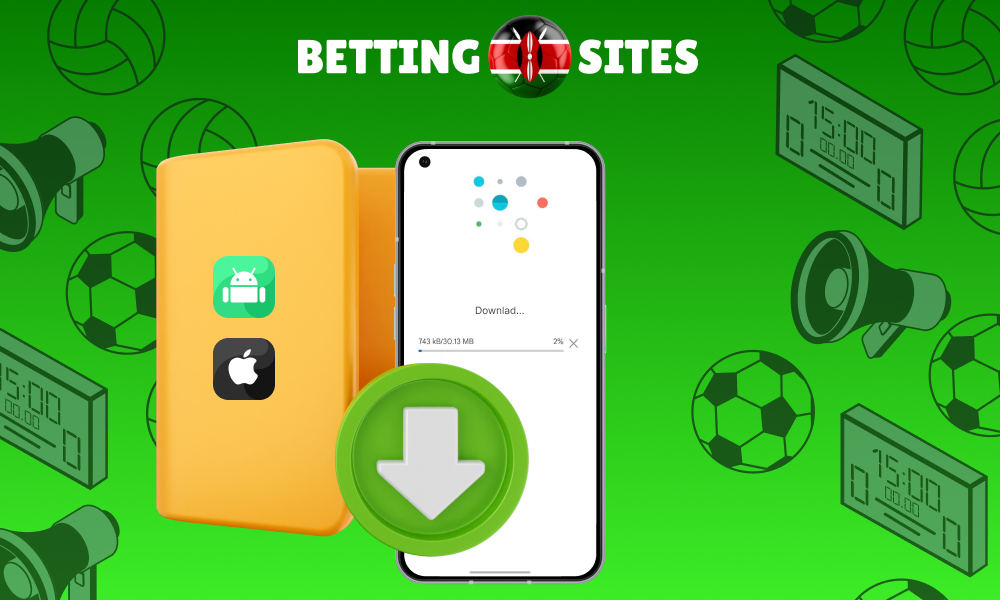 Betting apps in Kenya can be downloaded from the bookmaker's official website